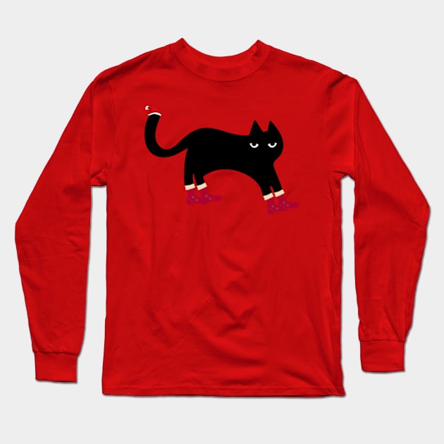 Paw Cats Long Sleeve T-Shirt by Vakian